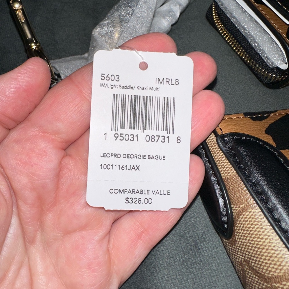 Coach LEOPARD GEORGIE handbag & wallet - Picture 13 of 14